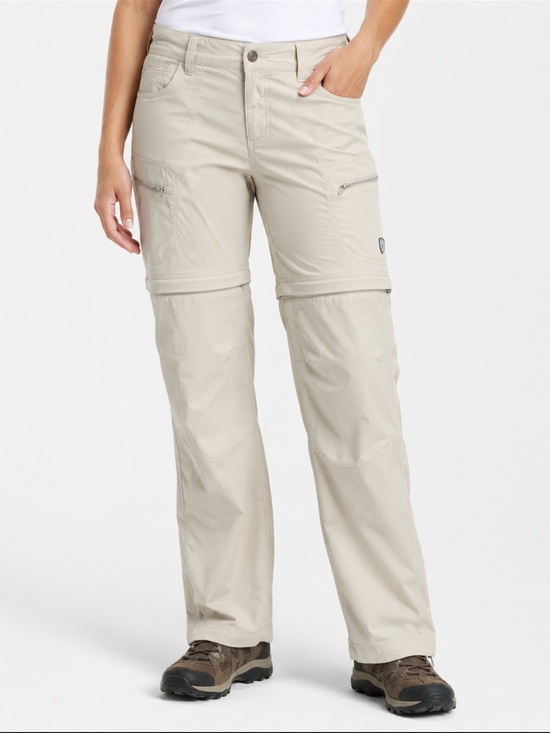 Kuhl Pants - KÜHL Convertible Hiking Cargo Pants Zip Off Trail Travel Outdoor Tan Women’s 12